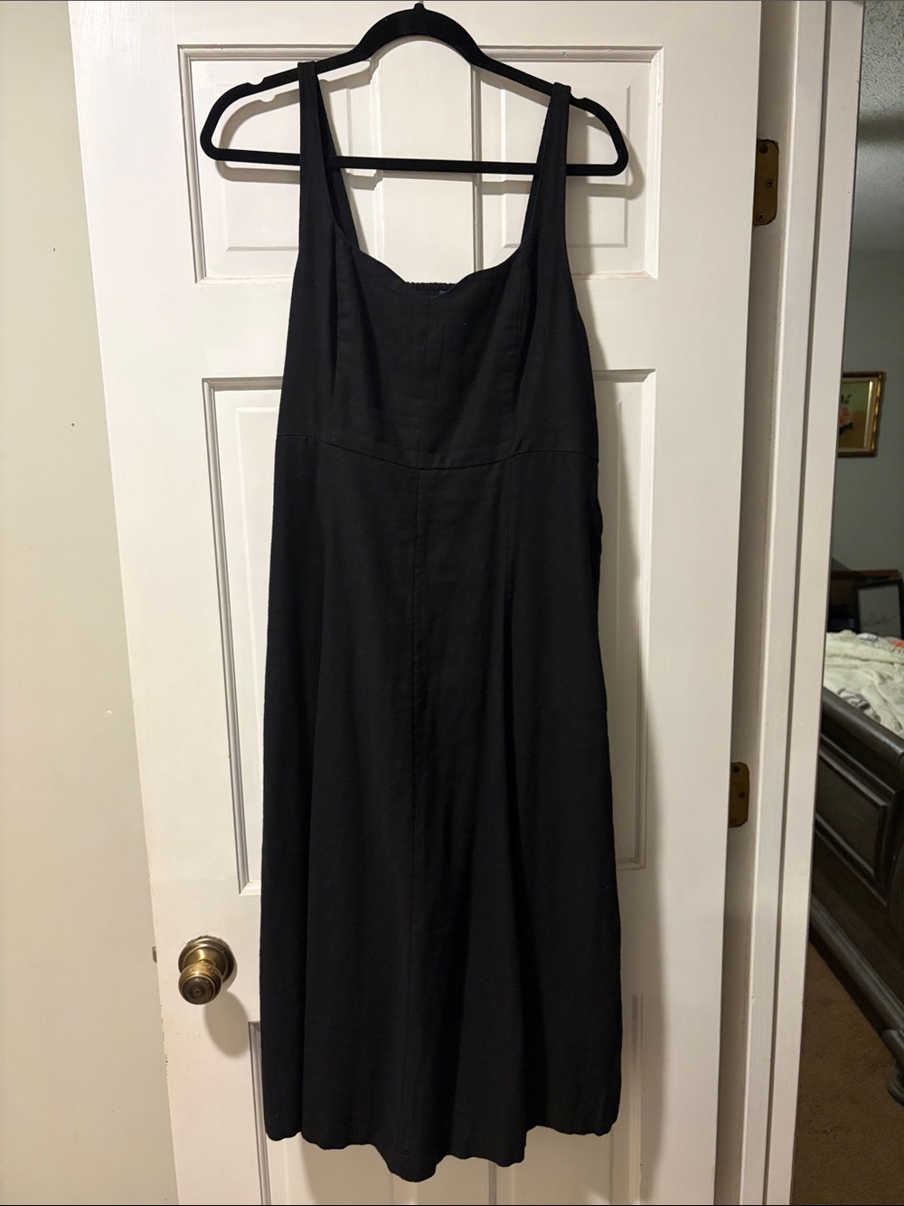 Old Navy Black Maxi Dress with Wide Straps